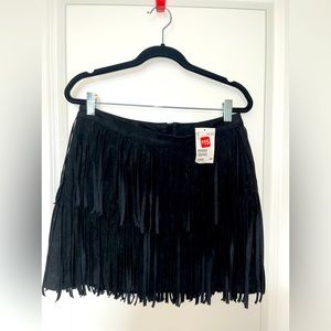 H&M suede mini skirt